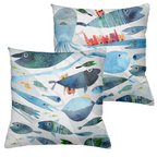 Cushion «Oltremare», 100% Made in Italy - The Napking