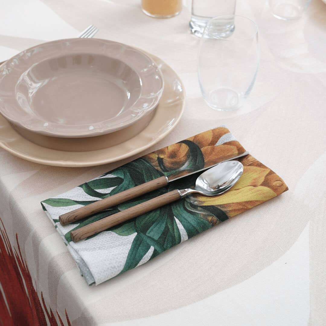 Set of 4 Napkins Fritillaria 100% Made in Italy - The Napking