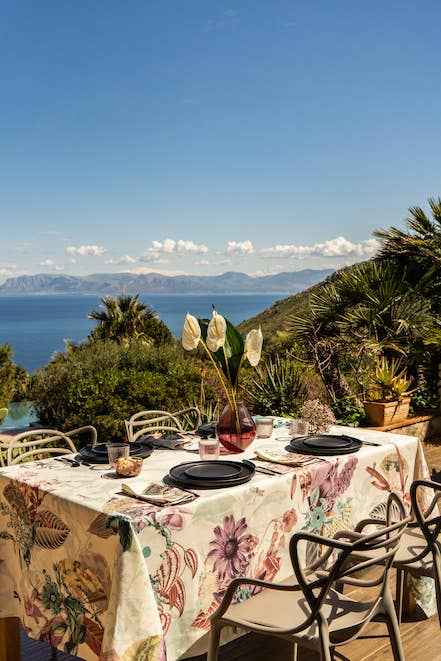 Linen Tablecloths Ventagli 100% Made in Italy - The Napking