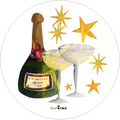 Set aus 2 Untersetzern «Xmas Party» aus Holz und Kork - 100% Made in Italy - The Napking