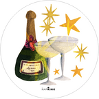 Set aus 2 Untersetzern «Xmas Party» aus Holz und Kork - 100% Made in Italy - The Napking