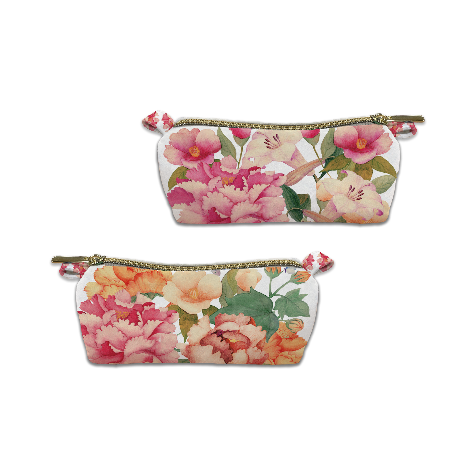 Velvet Case «Peony»,100% Made in Italy - The Napking