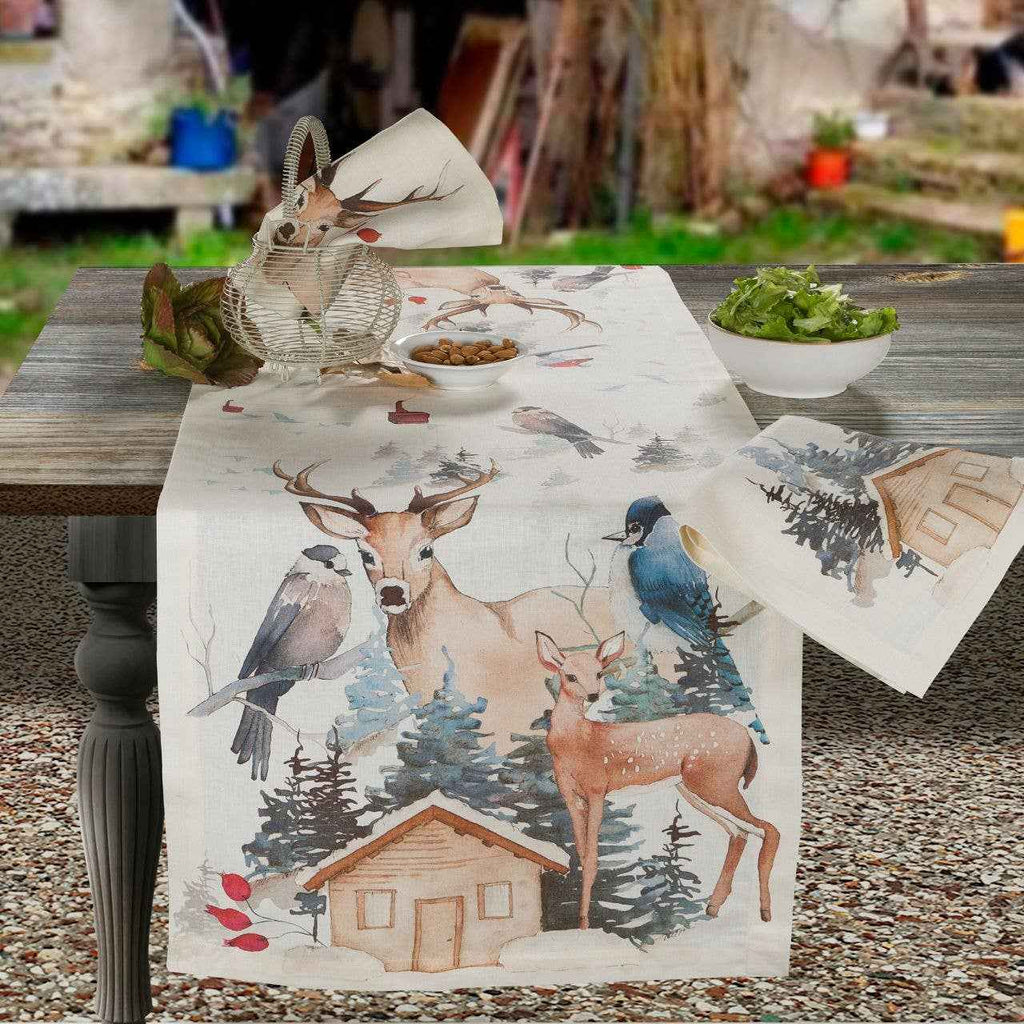 Linen Runner Buck 100%Made in Italy - The Napking