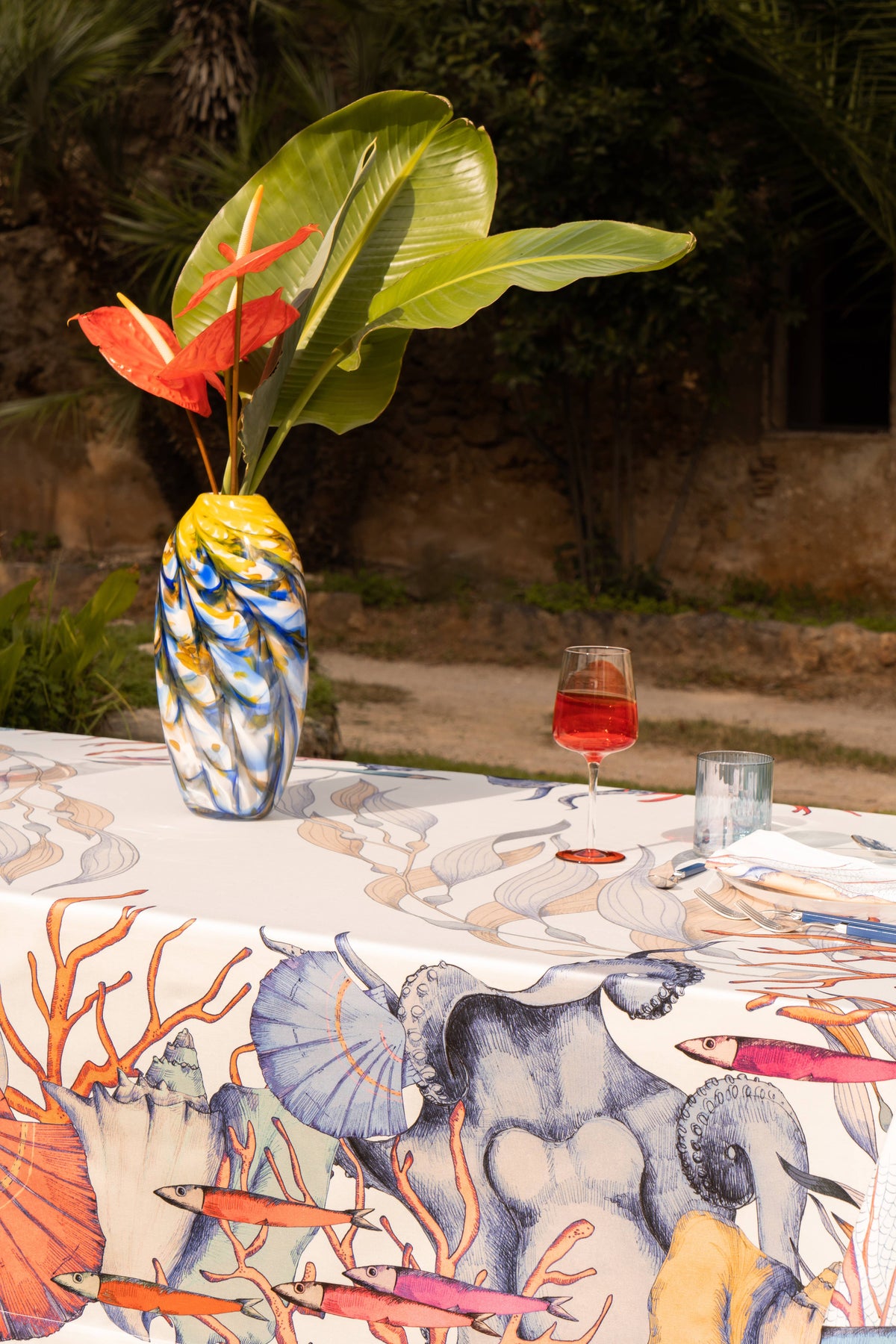 Satin-Tischdecken «Salina» 100% Made in Italy - The Napking