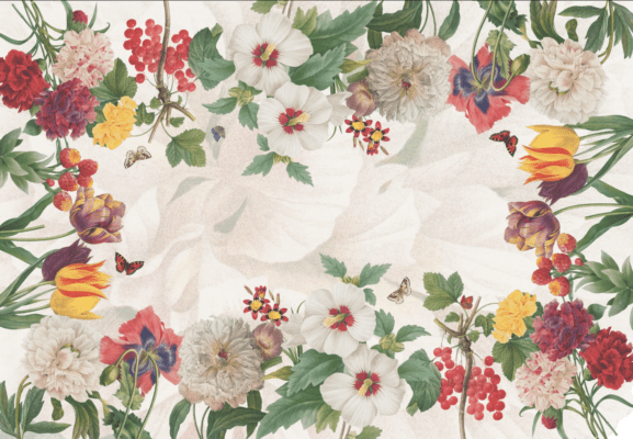 Linen Tablecloth «Garden Eden» 100% Made in Italy