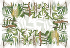 Leinen-Tischdecken Palmier 100% Made in Italy - The Napking