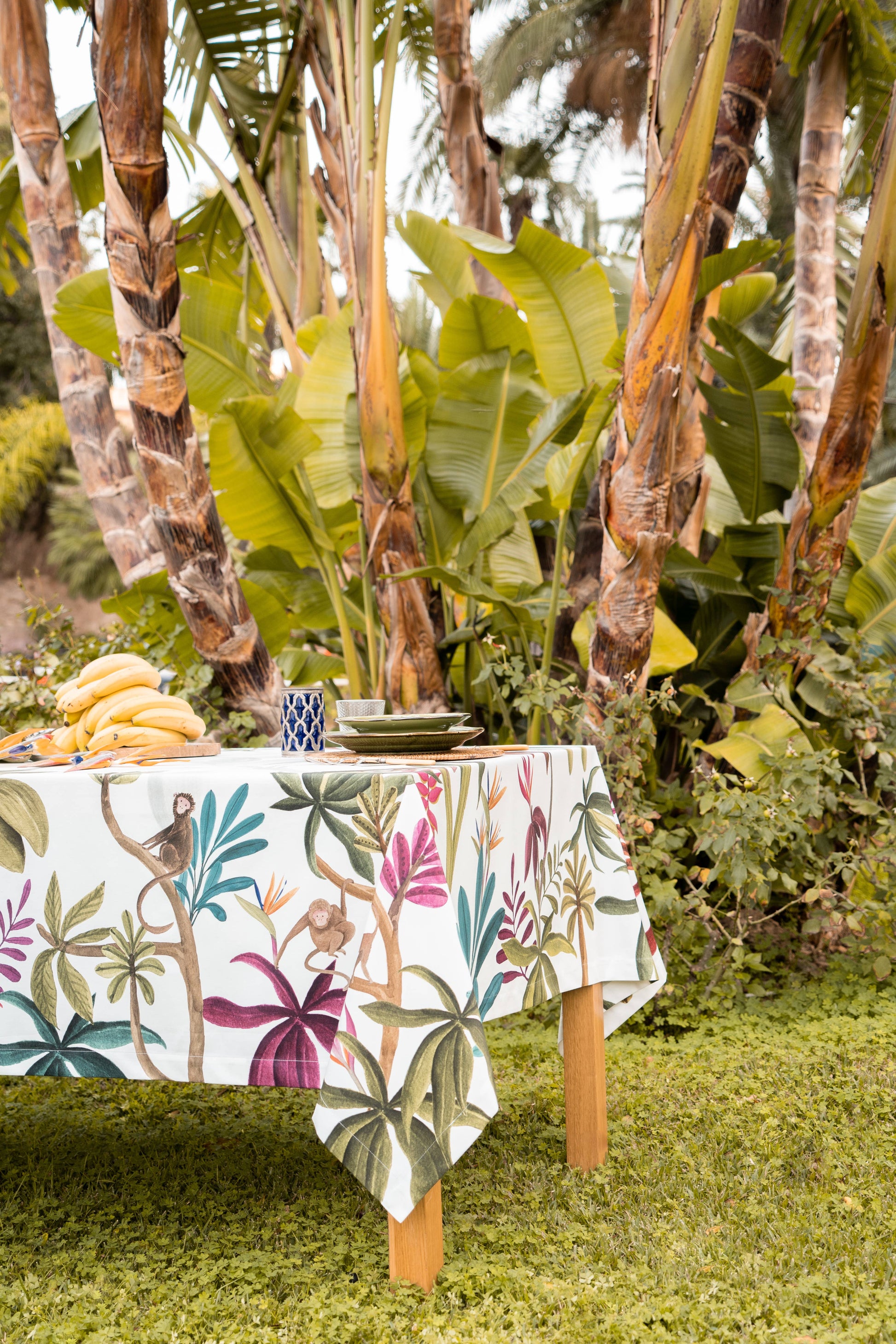 Satin Tablecloths «Amazzonia» 100% Made in Italy - The Napking