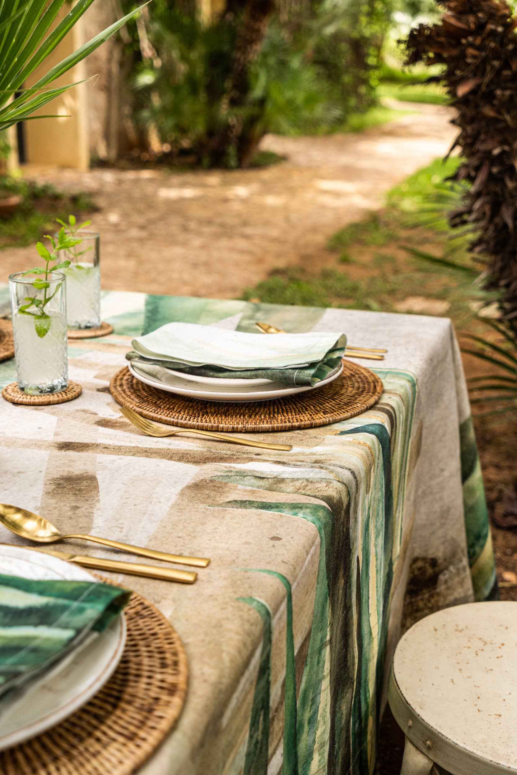 Linen Tablecloths Bamboo - 100% made in Italy - The Napking