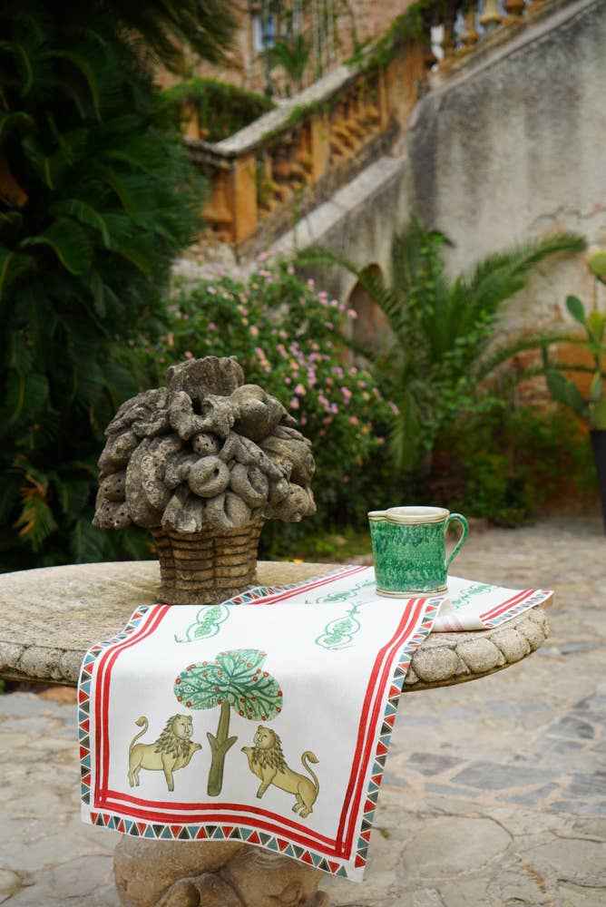 Linen Runner «I Normanni» 100% Made in Italy