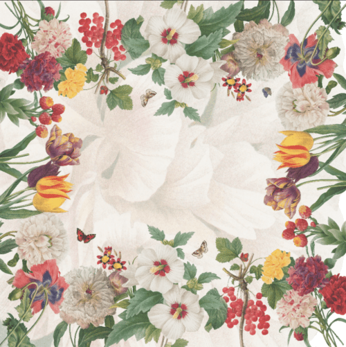 Linen Tablecloth «Garden Eden» 100% Made in Italy