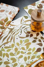 Set aus 4 Tischsets Foliage Leinen 100% Made in Italy - The Napking