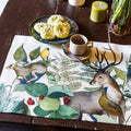 Set of 4 Placemats «Caccia» Linen 100% Made in Italy - The Napking