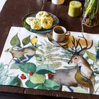 Set of 4 Placemats «Caccia» Linen 100% Made in Italy - The Napking