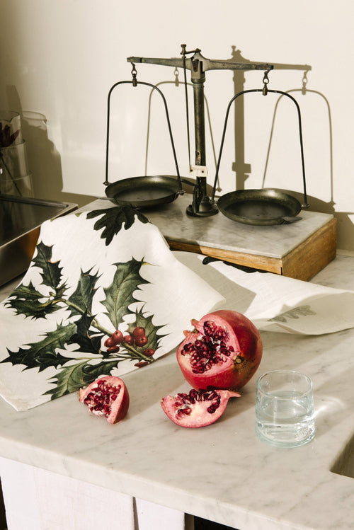 Kitchen Towels «Ilex», 100% Made in Italy - The Napking