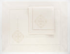 Meredith Set of 2 Hand-Embroidered Placemats and 2 Napkins 100% Linen