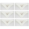Pois Set aus 6 handbestickt Servietten 40x40 cm