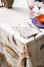 Set Of 4 Napkins «Coral Bay» 100% Made in Italy - The Napking