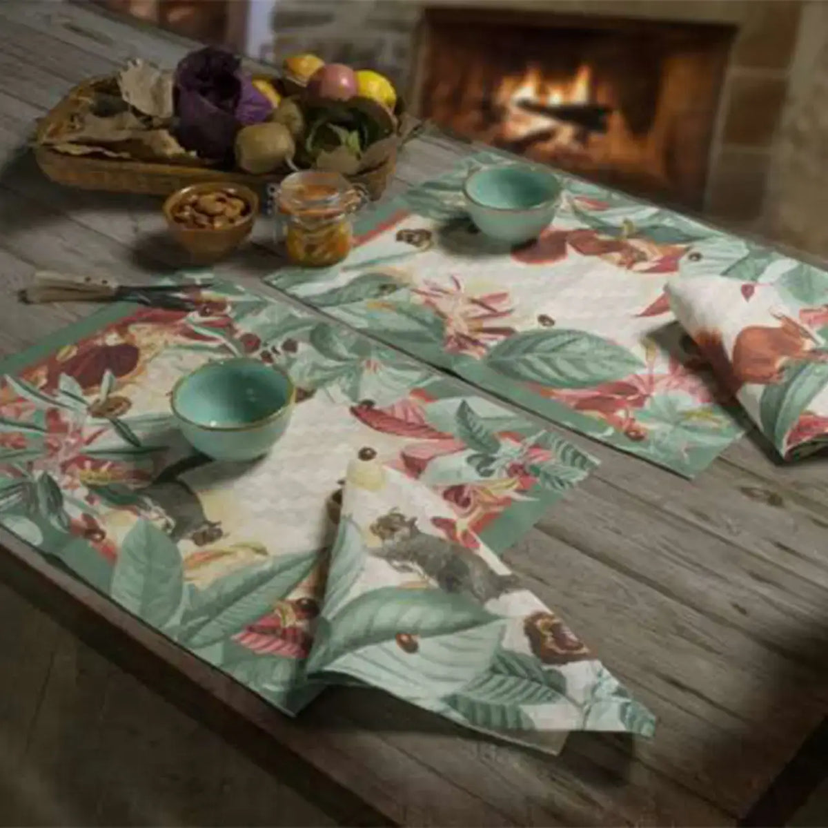 Set of 4 Placemats Bosco Linen 100% Made in Italy - The Napking