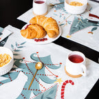 Set de 4 sets de table Orsi satin de coton 100% Made in Italy The Napking