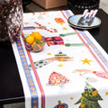 Cotton Satin Runner Xmas Party 100% Made in Italy – Italian Christmas The Napking