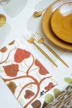 Set Of 4 Napkins Foliage 100% Made in Italy The Napking