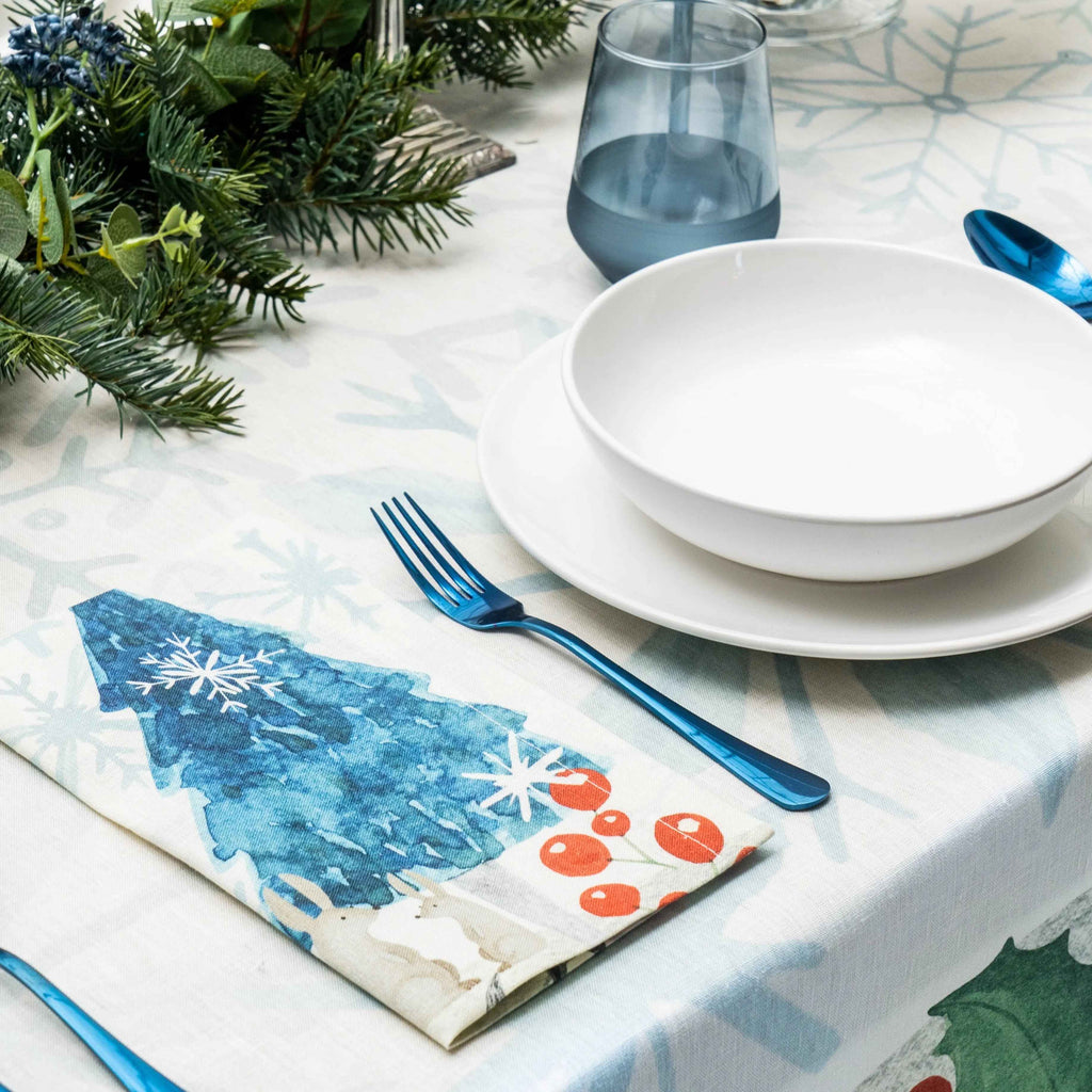 Set of 4 Napkins «Volpi» 100% Made in Italy