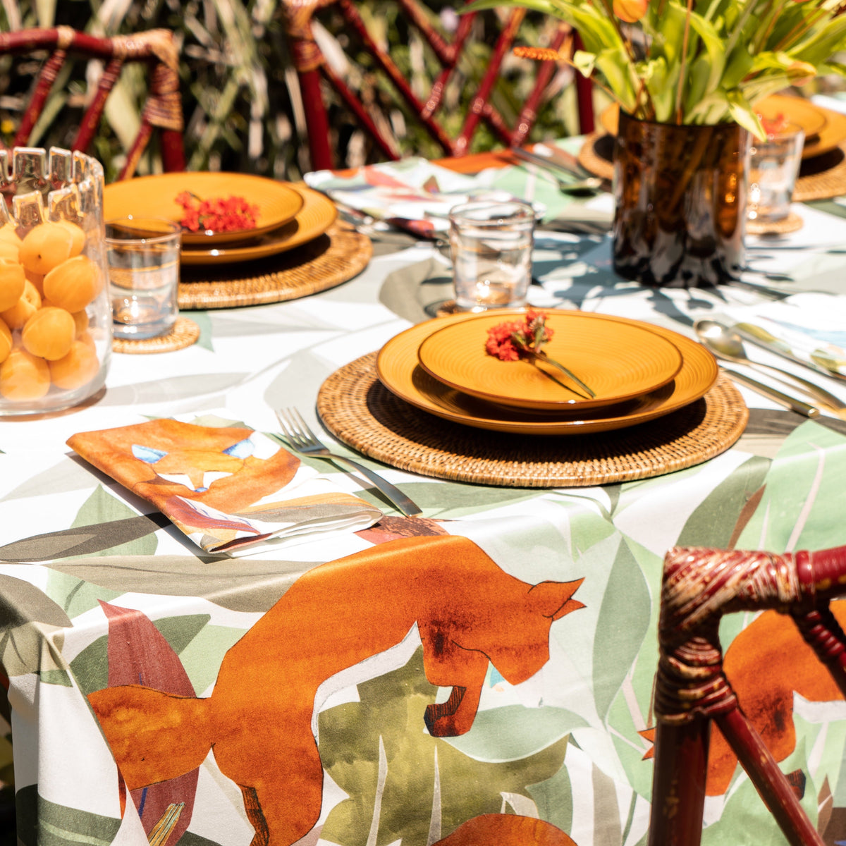 Satin Tablecloth «Titou» 100% Made in Italy The Napking