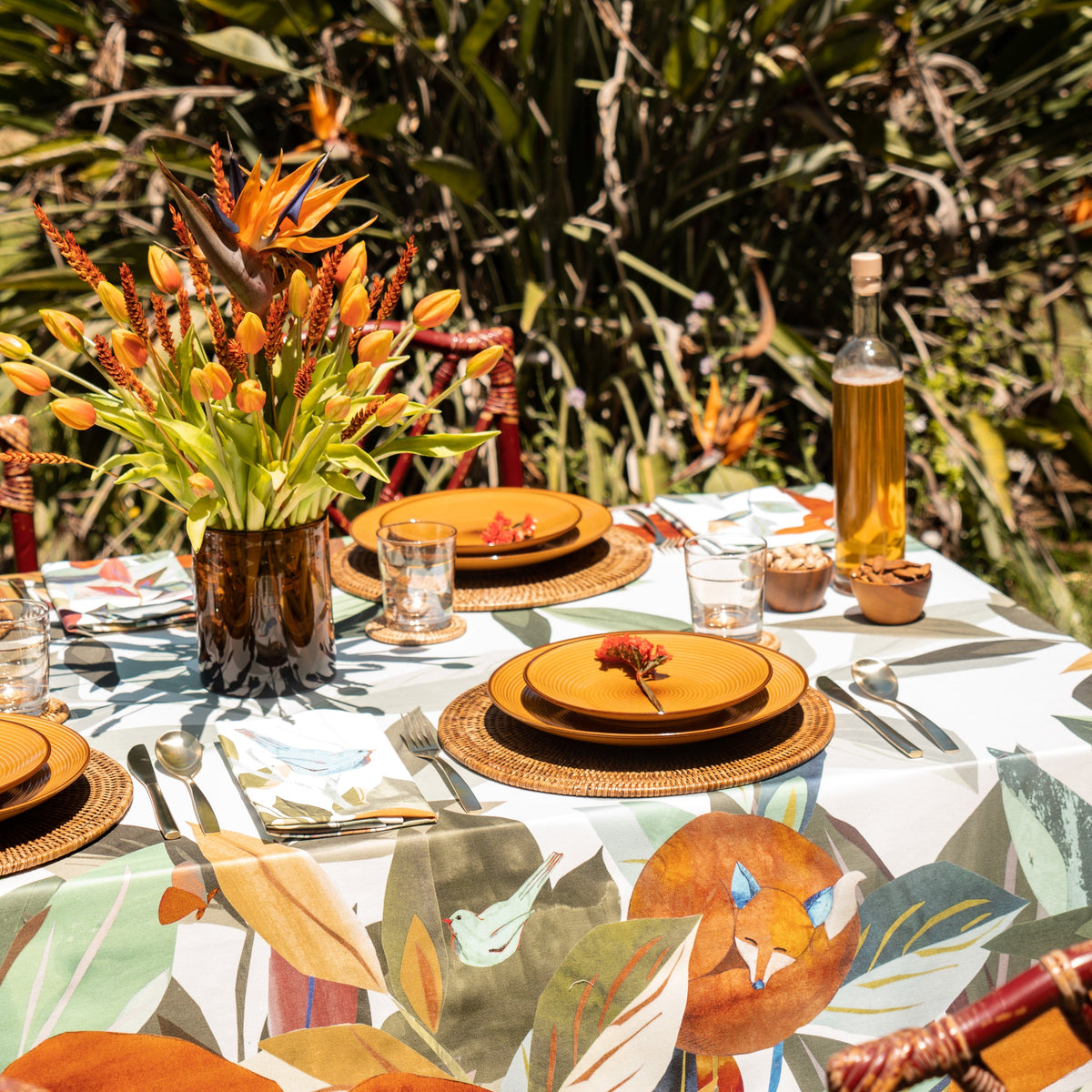 Satin Tablecloth «Titou» 100% Made in Italy The Napking