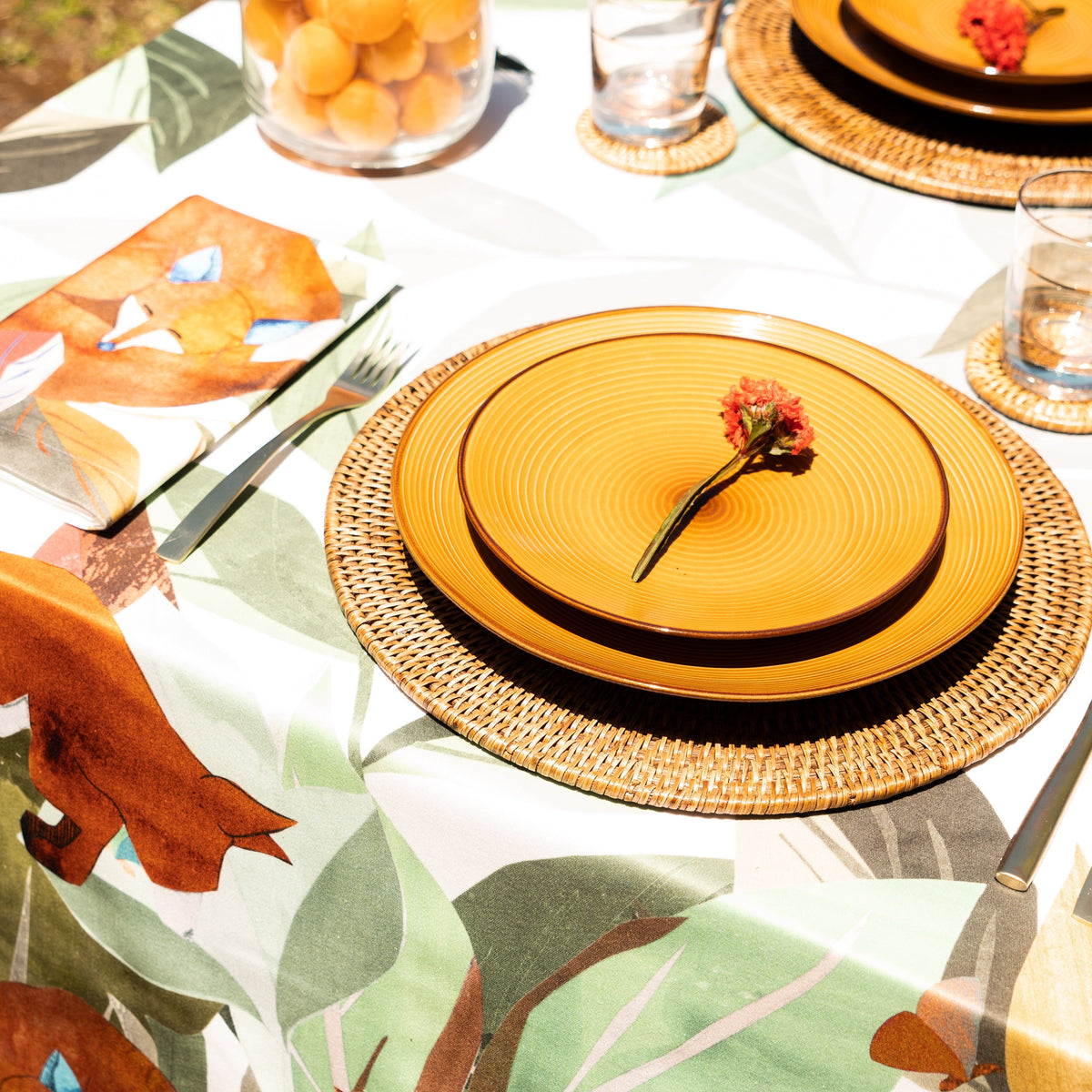 Satin Tablecloth «Titou» 100% Made in Italy The Napking