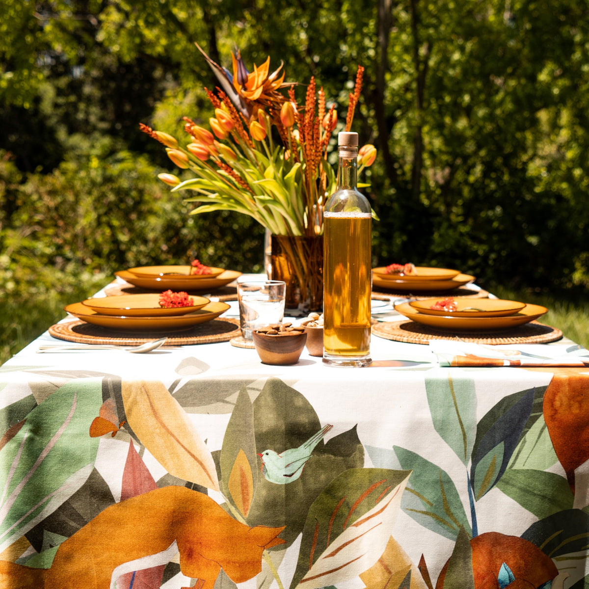 Satin Tablecloth «Titou» 100% Made in Italy The Napking