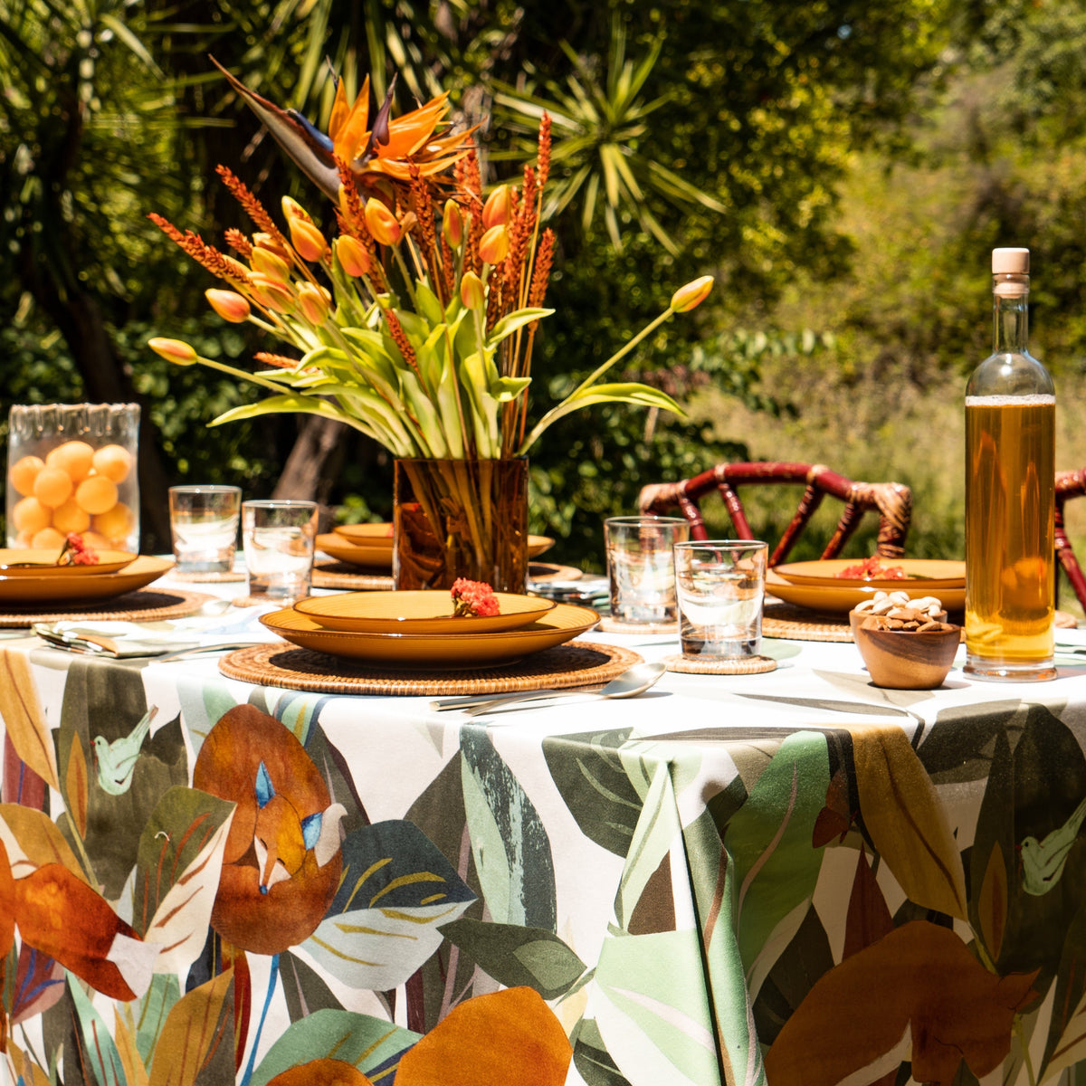 Satin Tablecloth «Titou» 100% Made in Italy The Napking