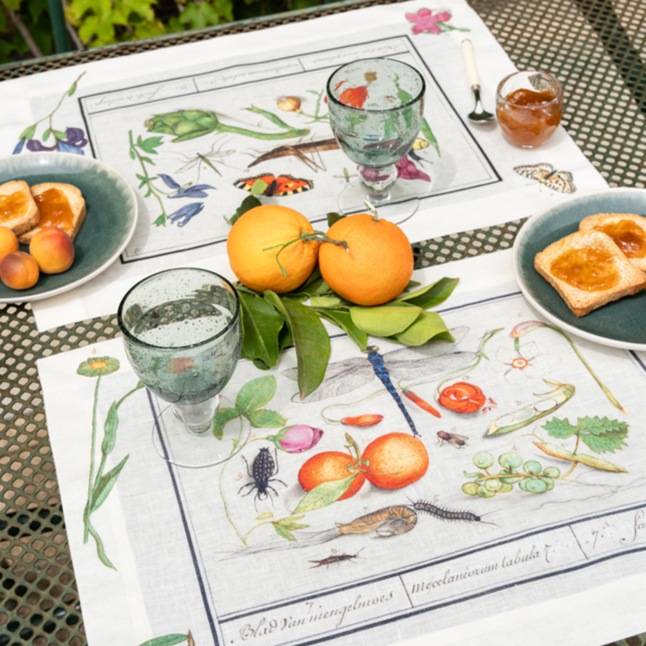 Set of 4 Placemats «Anselmus» 100% Made in Italy The Napking