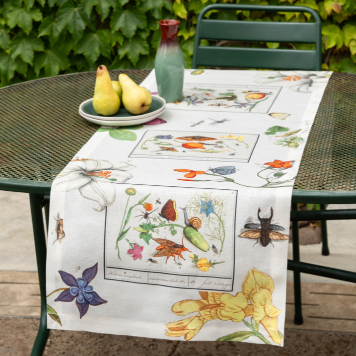 Leinen-Tischläufer «Anselmus» 100% Made in Italy The Napking