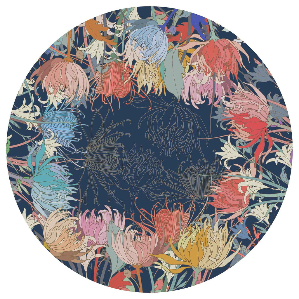 Premium Linen Tablecloth «Anemoni» 100% Made in Italy
