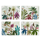Set de 4 sets de table «Amazzonia» satin de coton 100% Made in Italy The Napking