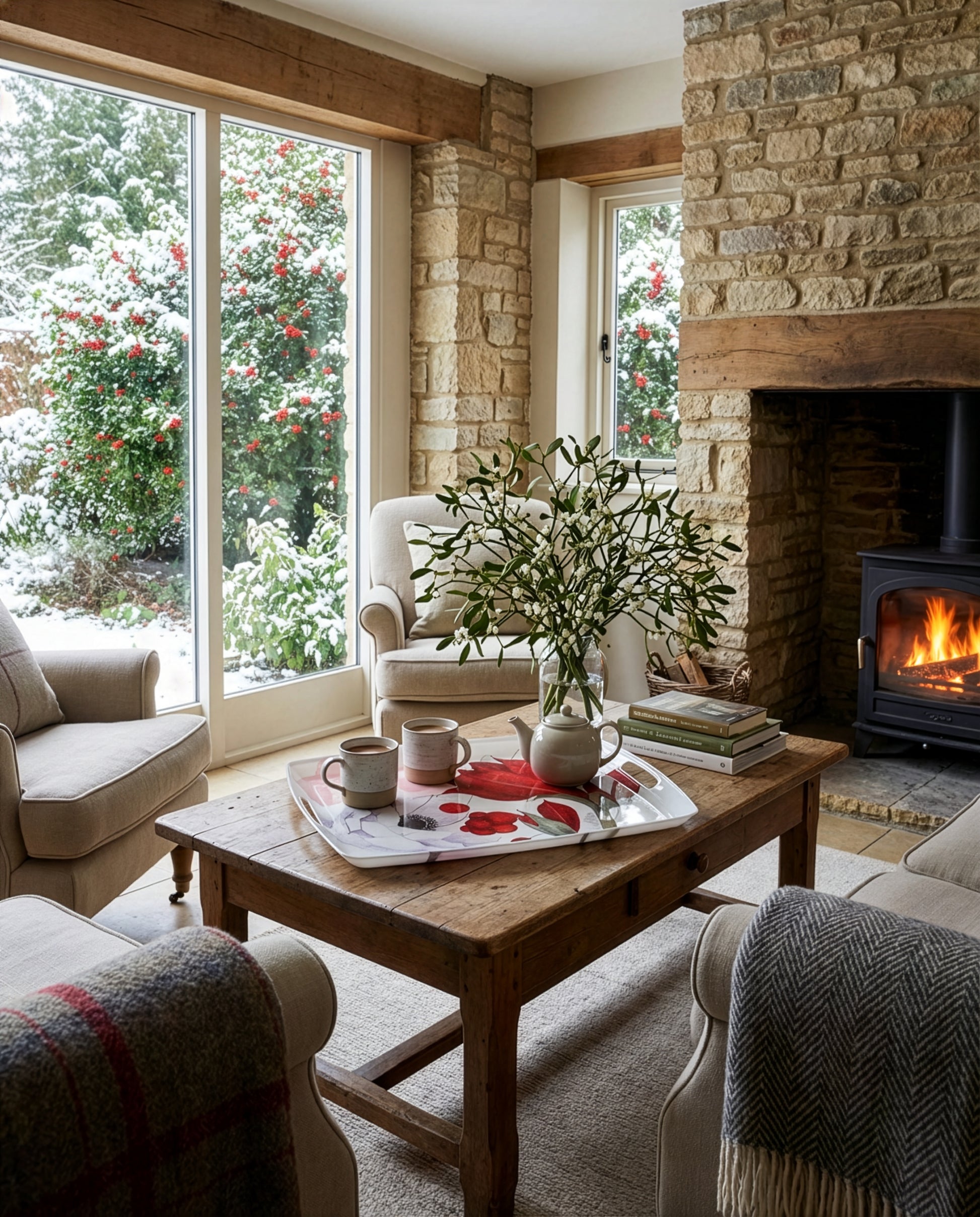 Tray «Anemoni», 100% Made in Italy