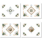 Set aus 4 Tischsets Argante Leinen 100% Made in Italy The Napking
