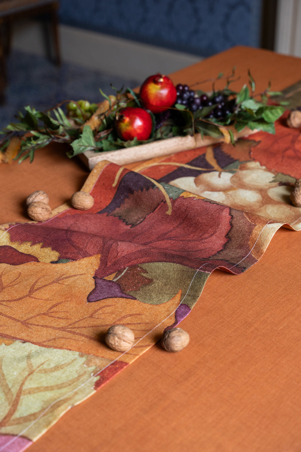 Linen Runner «Bacco» 100% Made in Italy The Napking