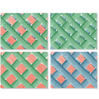 Lot de 4 sets de table Baskets lin haut de gamme