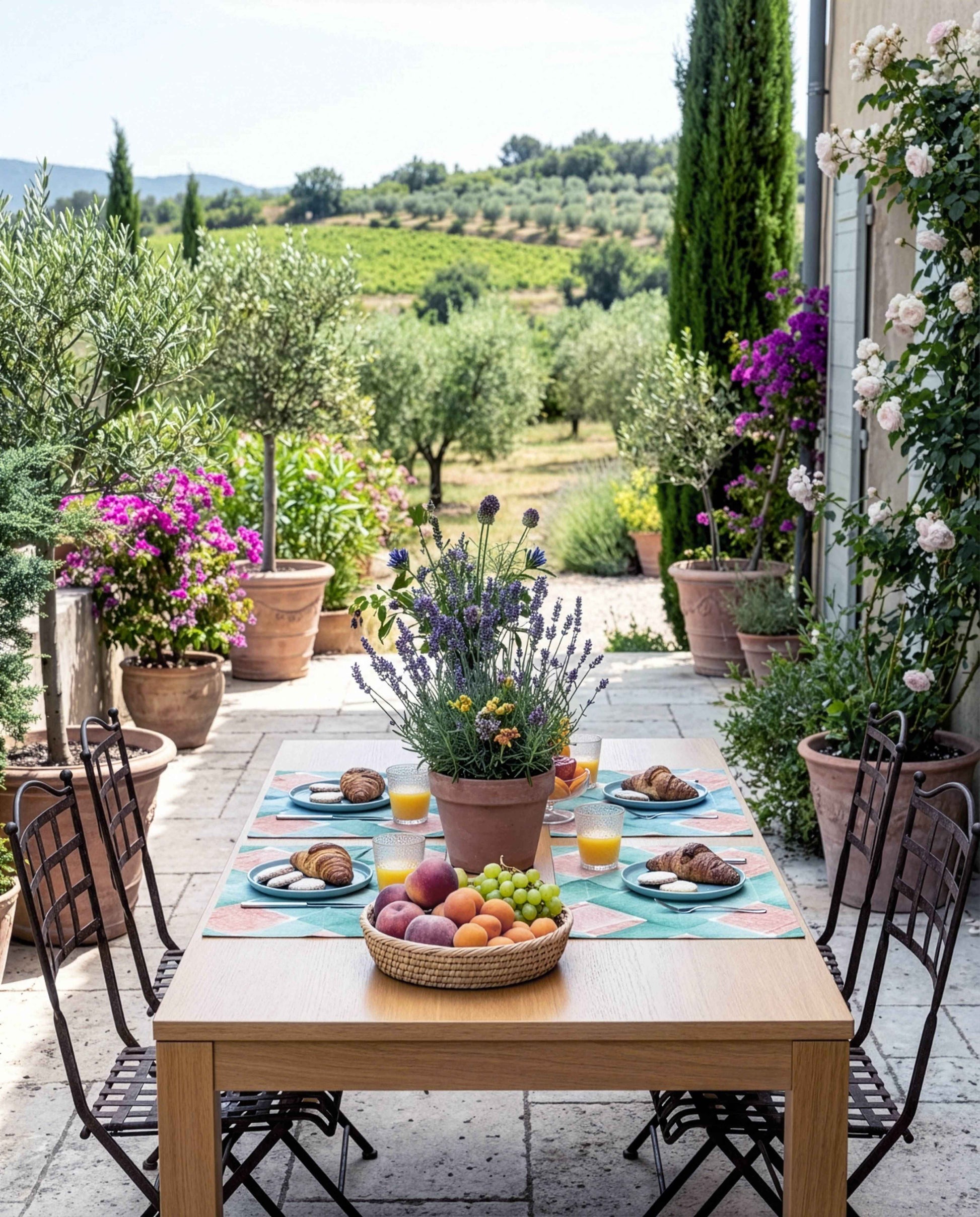 Set of 4 Placemats Baskets Premium quality Linen