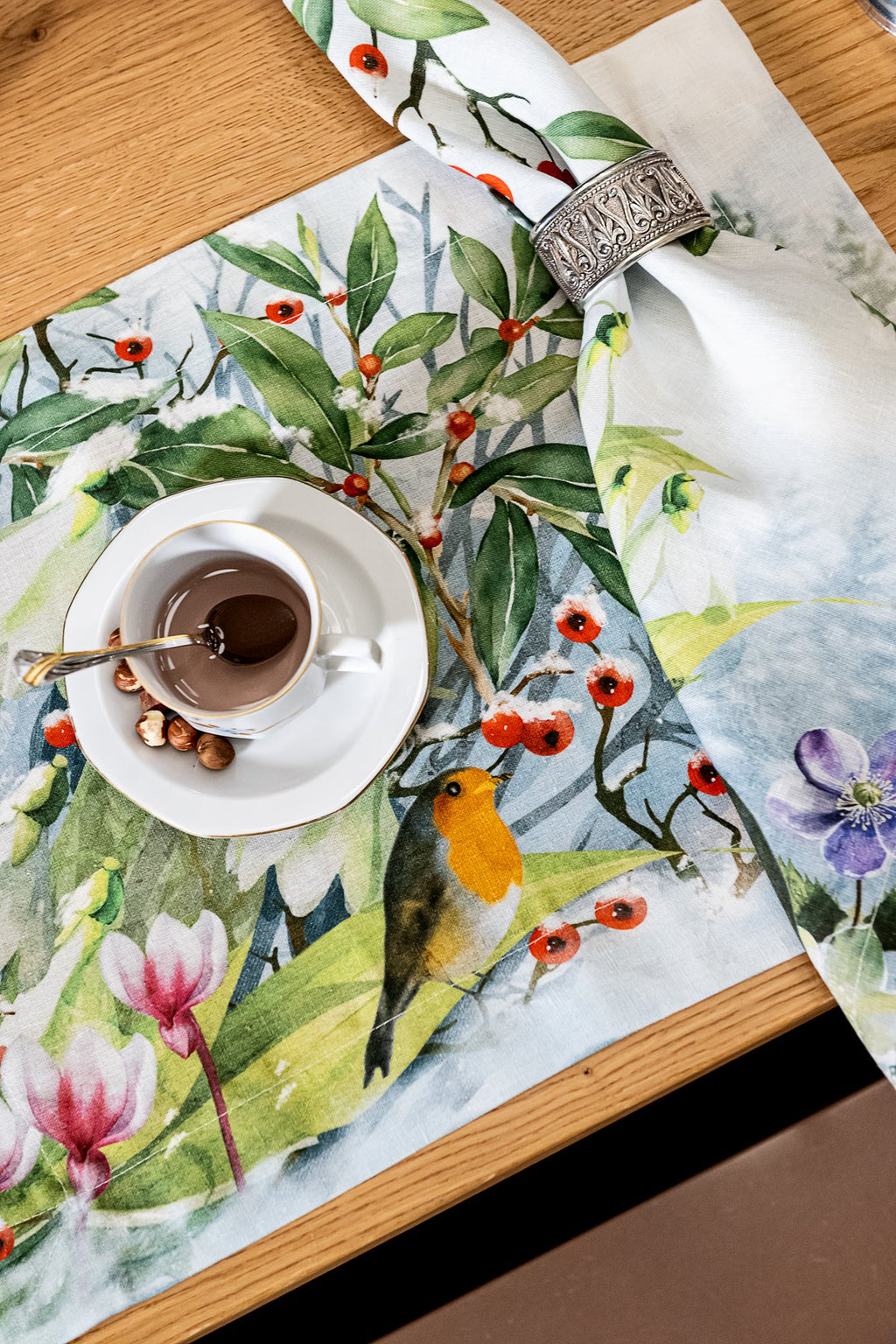 Set of 4 Placemats «Beaumont» Linen 100% Made in Italy - The Napking