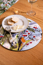 Set of 2 round hardboard placemats «Beaumont» 100% Made in Italy The Napking