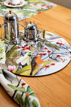 Set of 2 round hardboard placemats «Beaumont» 100% Made in Italy The Napking