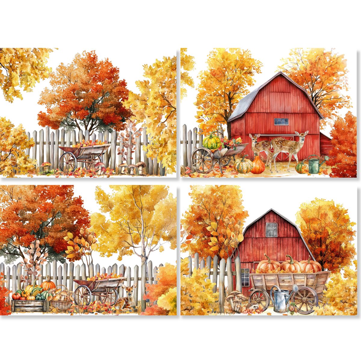 Betulla 4er-Set Tischsets aus Reinleinen with birch-inspired print, Ansicht 2