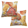 Betulla velvet decorative cushion with birch-inspired print