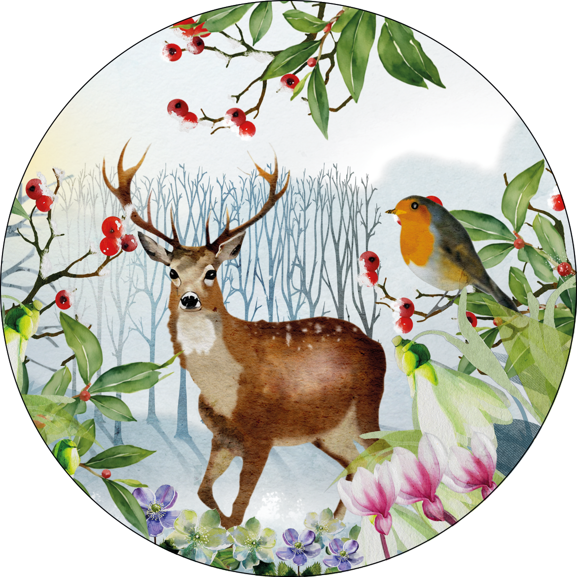 Set of 2 coasters «Beaumont» wood cork – 100% Made in Italy The Napking