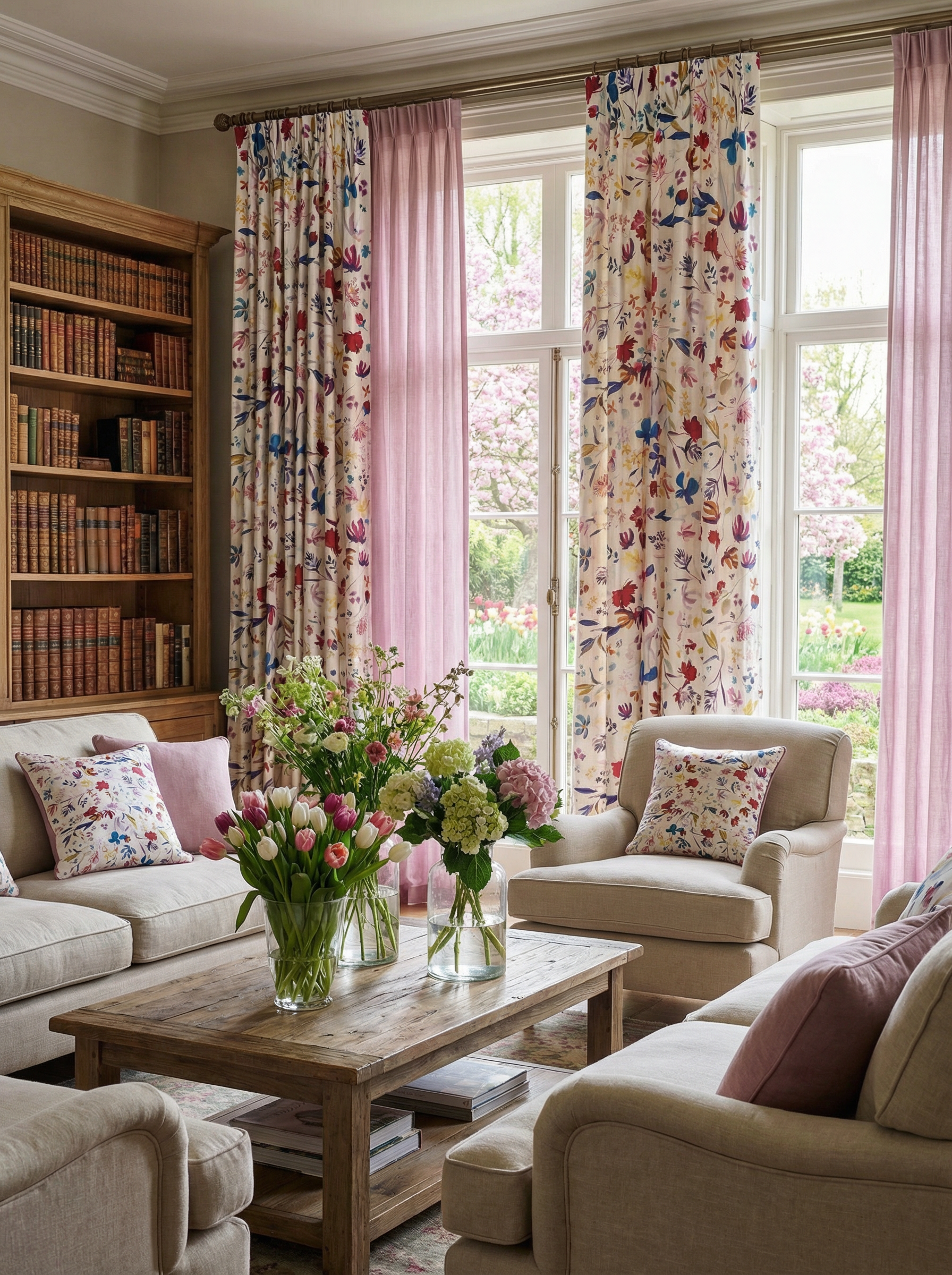 Bloom Art Print Fabric(By the Meter)