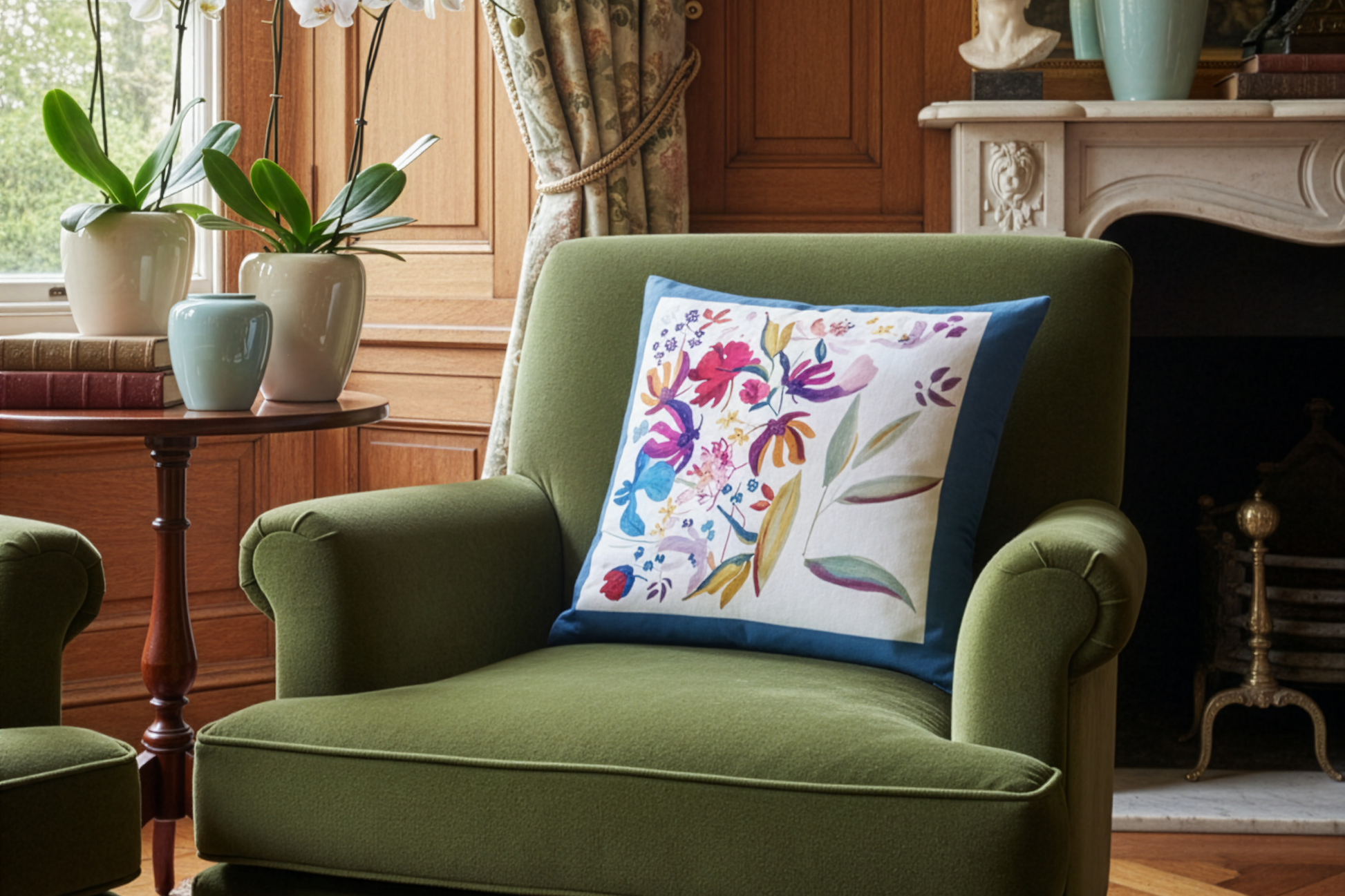 Bloom Art Linen Cushion
