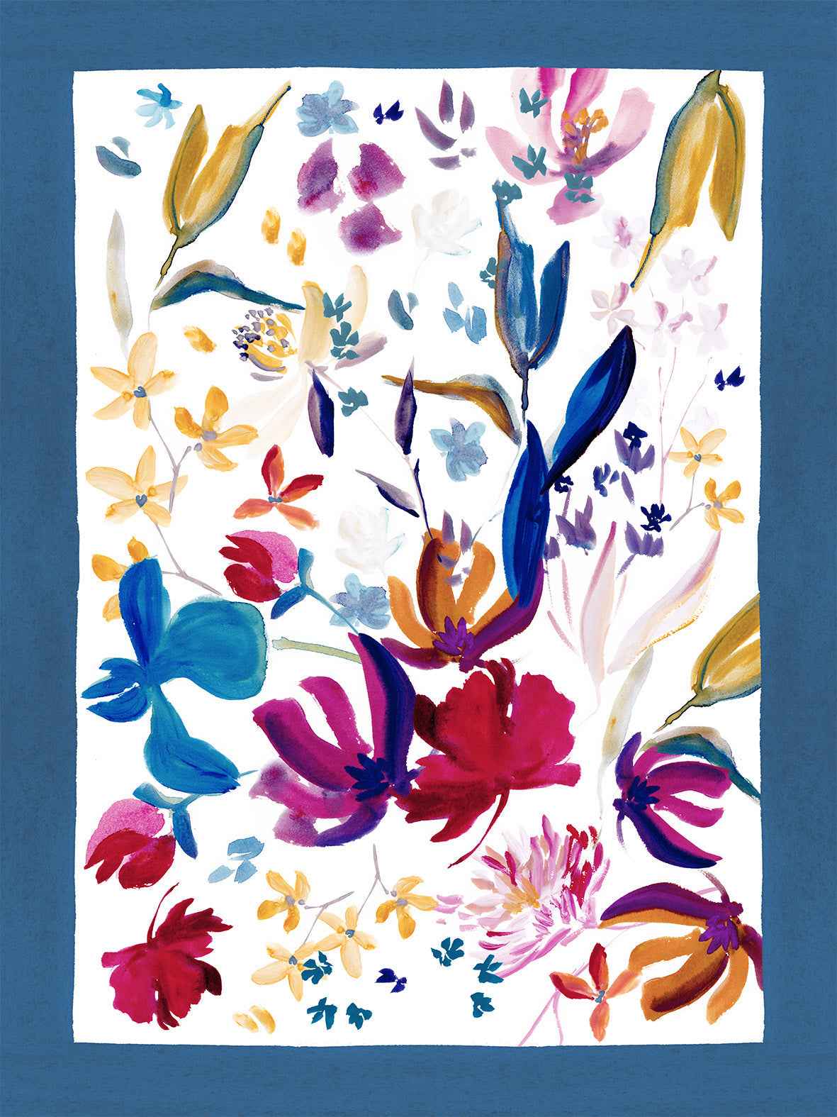 Torchons Bloom Art, lin haut de gamme 100% Made in Italy