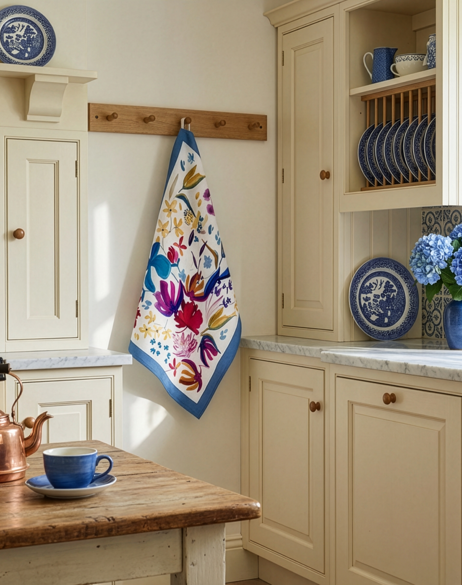 Bloom Art Kitchen Towels Premium Quality Linen